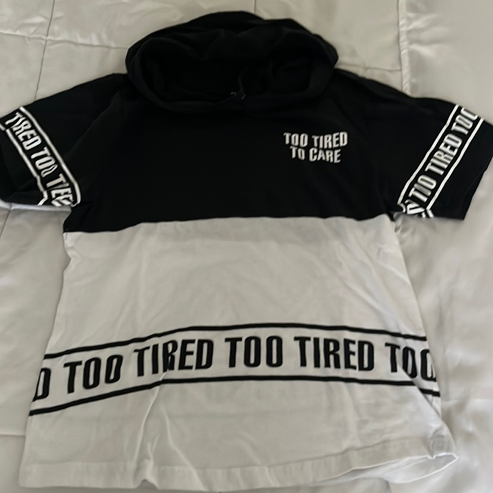 On Fire hooded shirt